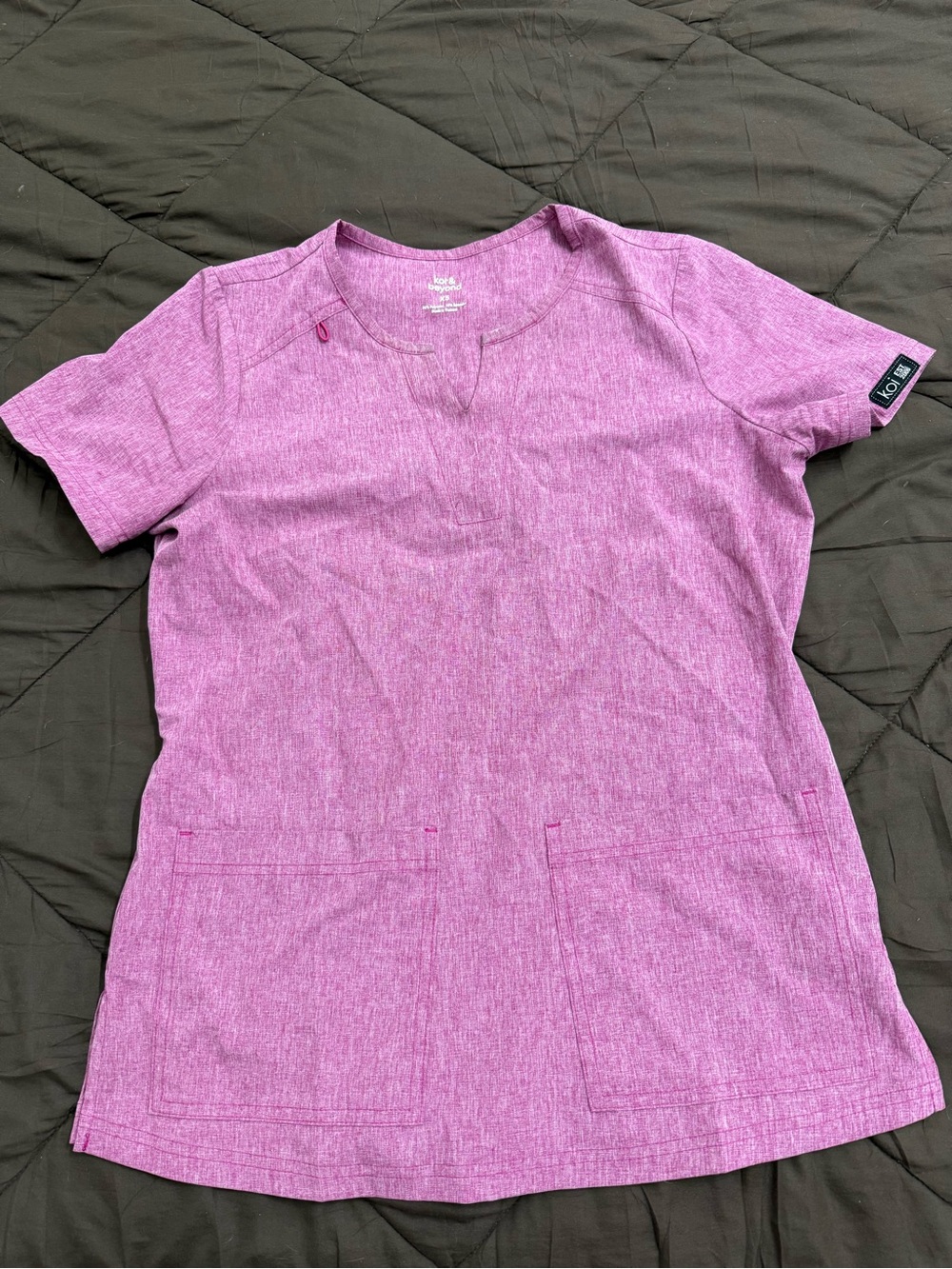 Koi Purple Scrub Top